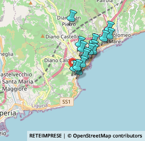 Mappa Strada Ai Gorleri, 18013 Diano Marina IM, Italia (1.21375)