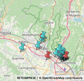 Mappa Via I Marzo, 59100 Prato PO, Italia (8.752)