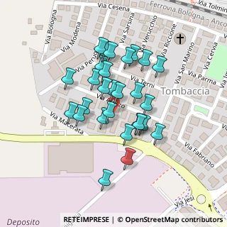 Mappa Via Macerata, 61022 Pesaro PU, Italia (0.08929)