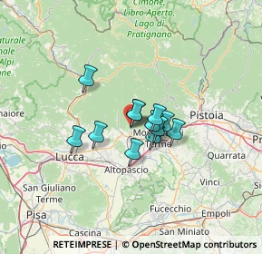 Mappa Piazzetta del Moro, 51017 Pescia PT, Italia (7.90917)