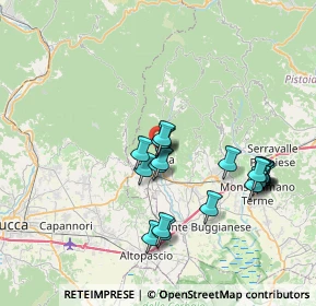 Mappa Piazzetta del Moro, 51017 Pescia PT, Italia (7.1915)