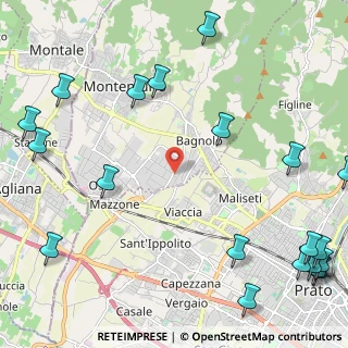 Mappa Via Pompei, 59013 Montemurlo PO, Italia (3.486)