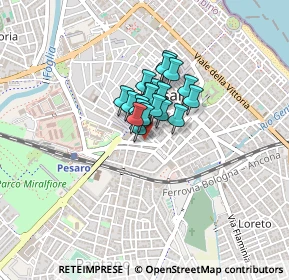 Mappa Viale 11 Febbraio, 61100 Pesaro PU, Italia (0.2095)