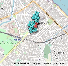 Mappa Viale 11 Febbraio, 61100 Pesaro PU, Italia (0.1915)