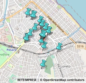 Mappa Viale Bruno Buozzi, 61121 Pesaro PU, Italia (0.3225)