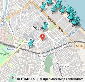 Mappa Via Buozzi, 61121 Pesaro PU, Italia (0.746)