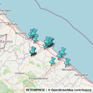 Mappa Via Recanati, 61122 Pesaro PU, Italia (9.90667)