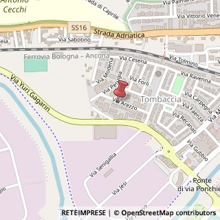 Mappa Via Arezzo, 25, 61122 Pesaro, Pesaro e Urbino (Marche)