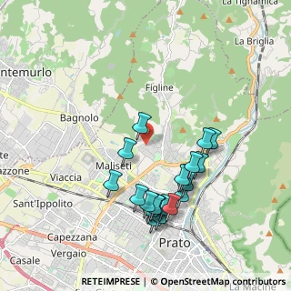 Mappa Via Bartolomeo Bonfiglioli, 59100 Prato PO, Italia (1.9755)