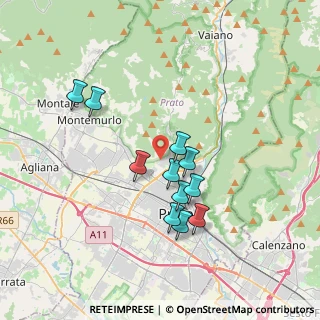 Mappa Via Bartolomeo Bonfiglioli, 59100 Prato PO, Italia (3.21364)