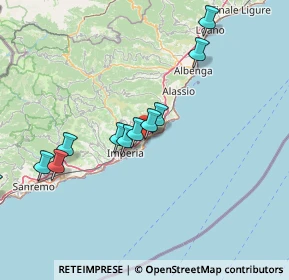 Mappa Via Davide Gaggero, 18013 Diano Marina IM, Italia (17.09083)