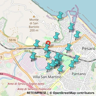 Mappa Strada Adriatica, 61121 Pesaro PU, Italia (0.9665)
