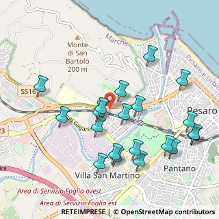 Mappa Strada Adriatica, 61121 Pesaro PU, Italia (1.0995)