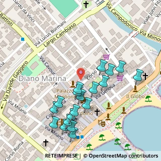 Mappa Via Cavour, 18013 Diano Marina IM, Italia (0.13263)
