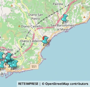 Mappa Via Francesco Genala, 18013 Diano Marina IM, Italia (3.55273)