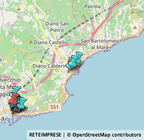 Mappa Via Francesco Genala, 18013 Diano Marina IM, Italia (3.32444)