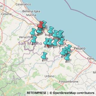 Mappa Via Enrico Fermi, 47832 San Clemente RN, Italia (10.408)