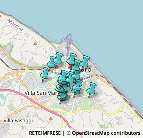 Mappa Via Montefeltro, 61121 Vallefoglia PU, Italia (1.3145)