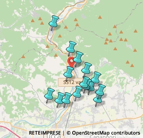 Mappa Piazza Cesare Battisti - Ponte a Moriano, 55100 Lucca LU, Italia (3.30467)