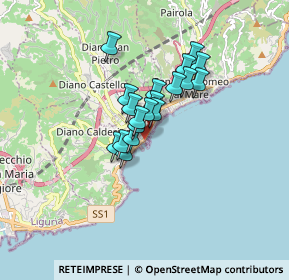 Mappa C. Garibaldi, 18013 Diano Marina IM, Italia (1.09211)