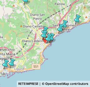 Mappa Via dello Schiavo, 18013 Diano Marina IM, Italia (2.25909)