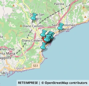 Mappa Via dello Schiavo, 18013 Diano Marina IM, Italia (0.58667)