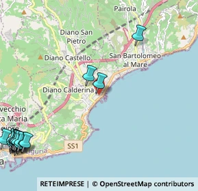 Mappa Via Giuseppe Verdi, 18013 Diano Marina IM, Italia (3.65632)