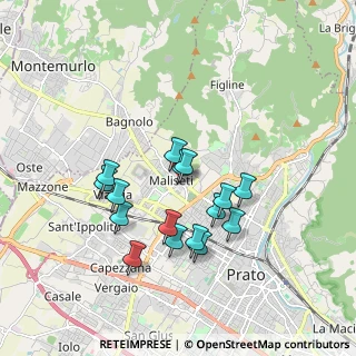Mappa Via Martino di Maliseti, 59100 Prato PO, Italia (1.60938)
