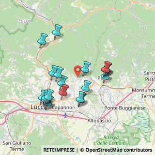 Mappa Via Comunale S. Pietro S. Andrea, 55012 Capannori LU, Italia (7.354)
