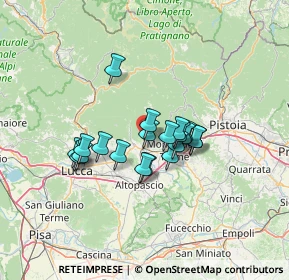 Mappa Borgo della Vittoria, 51017 Pescia PT, Italia (9.822)