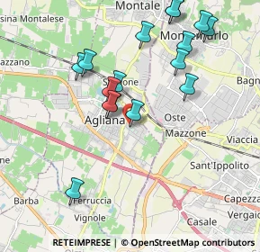 Mappa Via Michelangelo Buonarroti, 51031 Agliana PT, Italia (2.06)