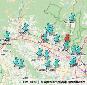Mappa Via Magnino Magni, 51031 Agliana PT, Italia (9.3225)