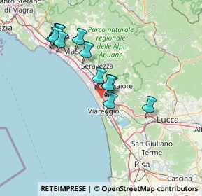 Mappa 55041 Viareggio LU, Italia (14.34385)