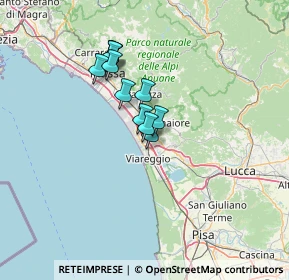 Mappa 55041 Viareggio LU, Italia (9.53818)