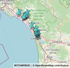 Mappa 55041 Viareggio LU, Italia (10.35357)