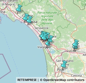 Mappa 55041 Viareggio LU, Italia (12.74917)