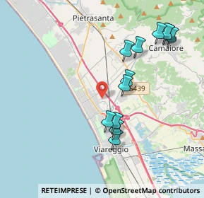 Mappa 55041 Viareggio LU, Italia (4.0525)