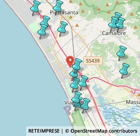 Mappa 55041 Viareggio LU, Italia (4.76235)