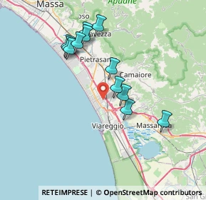 Mappa 55041 Viareggio LU, Italia (6.99167)