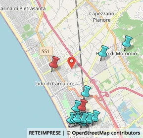 Mappa 55041 Viareggio LU, Italia (2.80154)