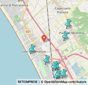 Mappa 55041 Viareggio LU, Italia (2.99091)