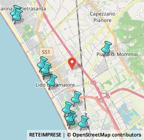 Mappa 55041 Viareggio LU, Italia (2.6225)