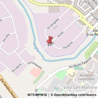 Mappa Via Jesi, 45, 61122 Pesaro, Pesaro e Urbino (Marche)