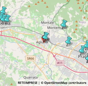 Mappa Via Magni Magnino, 51031 Agliana PT, Italia (6.18167)