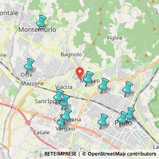 Mappa Via Senio, 59100 Prato PO, Italia (2.57)