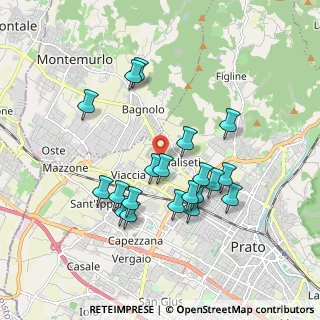 Mappa Via Senio, 59100 Prato PO, Italia (1.753)