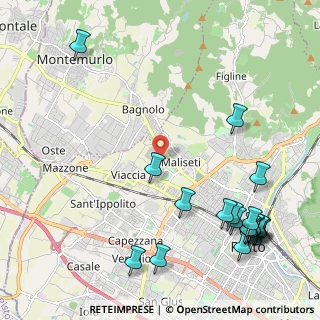 Mappa Via Senio, 59100 Prato PO, Italia (2.9855)