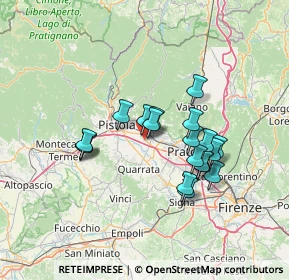 Mappa Via Salcetana, 51031 Agliana PT, Italia (11.78684)