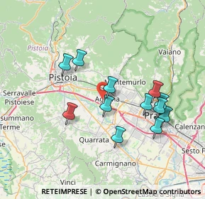 Mappa Via Salcetana, 51031 Agliana PT, Italia (7.015)