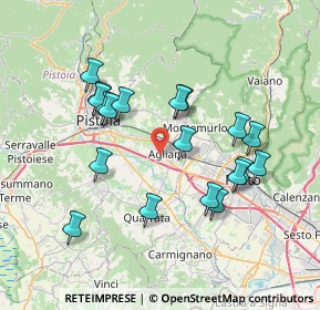 Mappa Via Salcetana, 51031 Agliana PT, Italia (7.26895)
